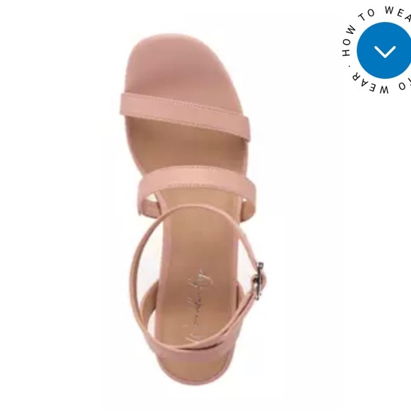 Wonderly Callie Pink block heel sandal size 8 - Picture 3 of 8